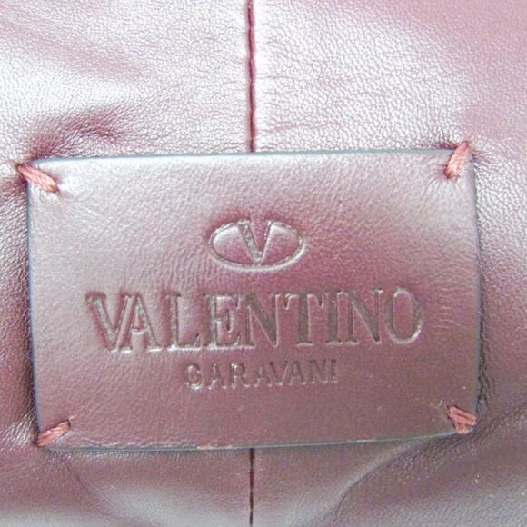 Valentino Garavani Unisex Backpack Like new 15”X11” Gorgeous Wine & Bluish Gray - Picture 7 of 10